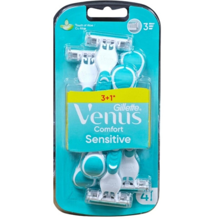 detail Gillette holítka Venus 3 Comfort Sensitive 3+1ks/blister