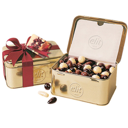 detail Elit bonboniéra 250g čokoláda s ovoce a ořechy Gold (6)