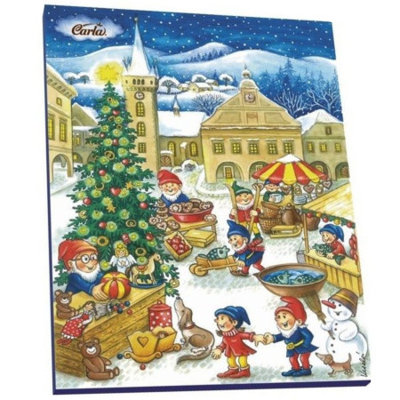 detail Carla Vánoce Adventní kalendář 50g bonboniéra - Trpaslíci