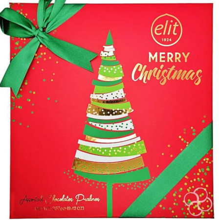 chi tiết Elit Merry Christmas 267g bonboniéra - Pralinky Assorted (10)
