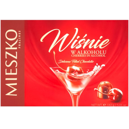 detail MIESZKO Cherries in Alcohol 142g Višně v alkoholu bonboniera (13)