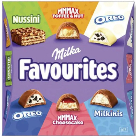 chi tiết Milka bonboniéra Favourites 158g velké (8)