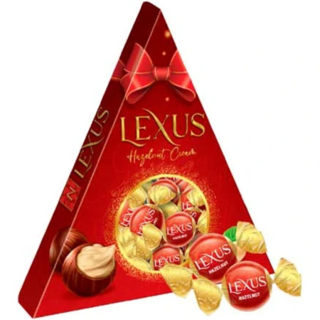 chi tiết Lexus 120g bonboniéra Hazelnut Red (18) / qua tang tam giác