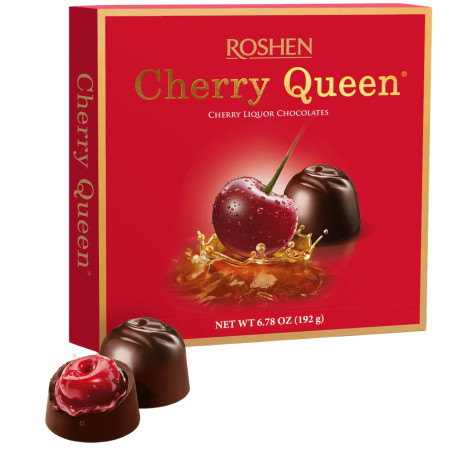 chi tiết Roshen bonboniéra 192g Cherry Queen (10)