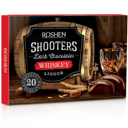 detail Roshen bonboniéra 150g Shooters Whiskey (10)