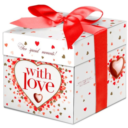 detail Millennium with Love bonboniéra 208g lískový oříšek (12)