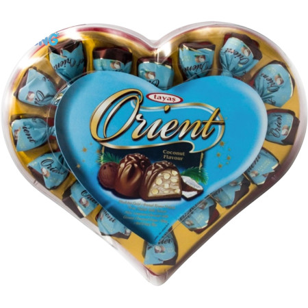 detail Orient Srdce 193g bonboniéra s kokosovou náplní (12)
