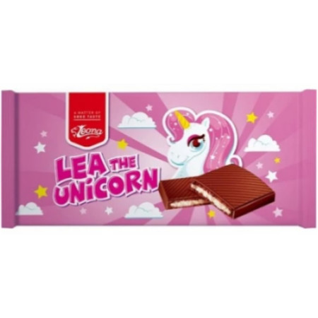 chi tiết Lea Unicorn 50g čokoláda s mléčnou náplní Rose (36)