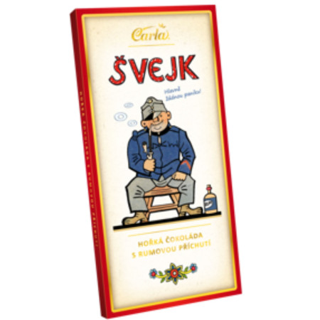 detail Carla 80g Švejk hořká čokoláda s rumovou příchutí (15)
