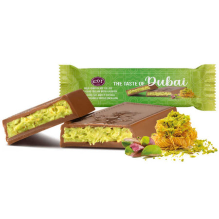 detail Dubai čokoláda Elit 30g Pistachio Milk Choclate (24)