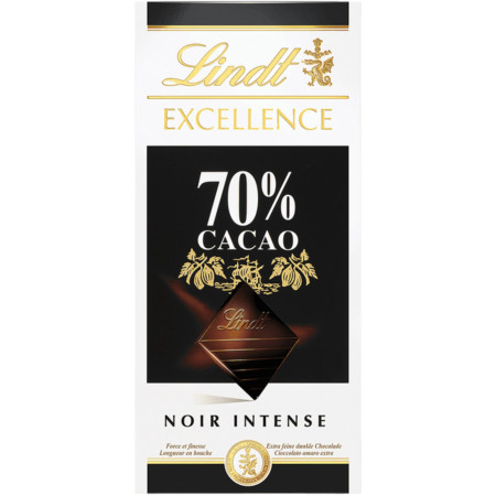 detail Lindt Excellence 100g čokoláda 70% Cocoa Dark (20)