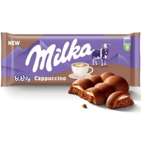 detail Milka 97g čokoláda Bubbly Cappuccino (12)