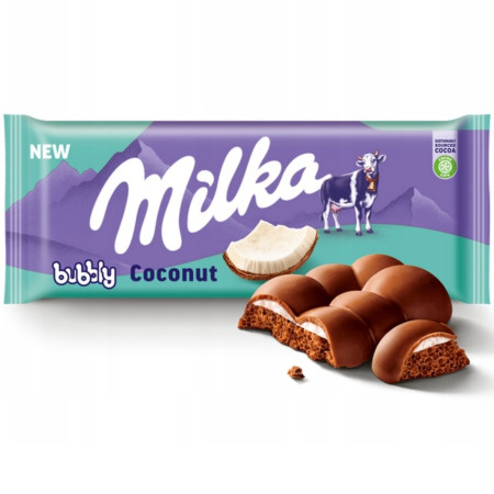 detail Milka 97g čokoláda Bubbly Coconut (12)