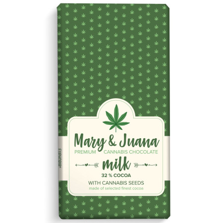 detail Euphoria Chocolate 80g Mary & Juana Milk (15) H Trvan. 12/2026