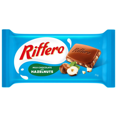 detail Riffero 75g mléčná čokoláda Hazelnuts (20)
