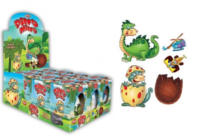 detail Dino Mino čokoládové vajíčko s hračkou 60g (12)