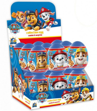 detail Surprise egg 5,5g choco cookie Paw Patrol vajíčko (18)