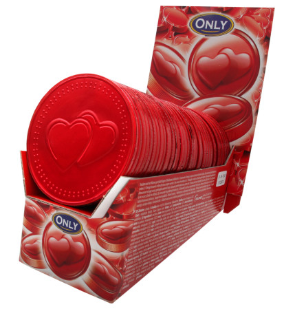 detail Only Euro čokoládová srdce 21,5g (36)