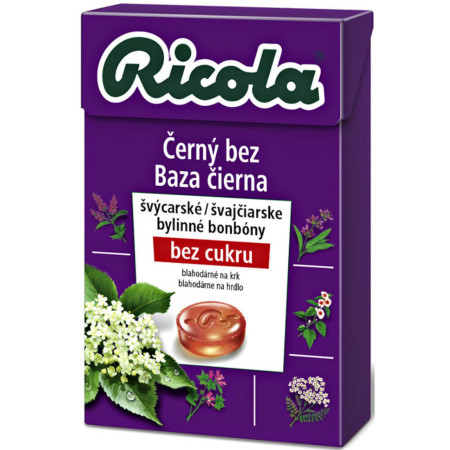 chi tiết Ricola bylinné bonbony 40g Černý bez (20)