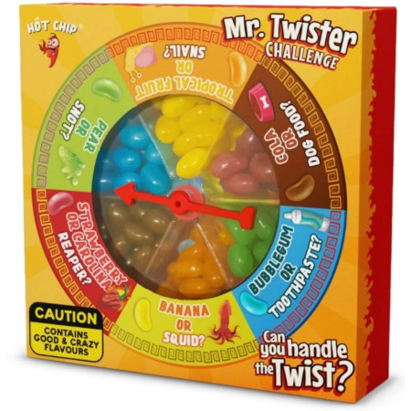 chi tiết Hot Chip Challenge 120g Mr. Twister Roulette želé fazolky (24)