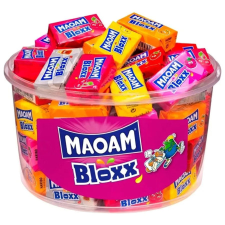 chi tiết Maoam bloxx RD 1100g 50ks dóza