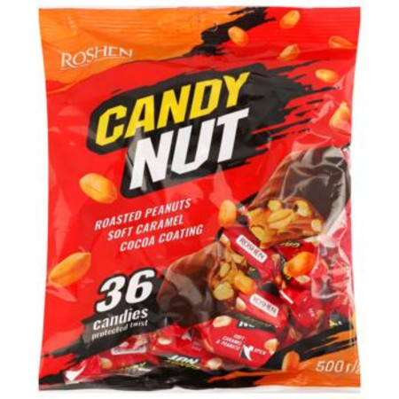 chi tiết Roshen Candy Nut 500g soft caramel with peanuts (10)
