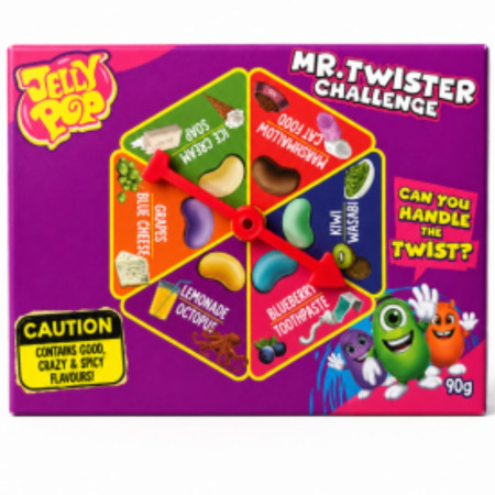 chi tiết Mr. Twister Challenge 90g Jelly Pop želé fazolky (8)