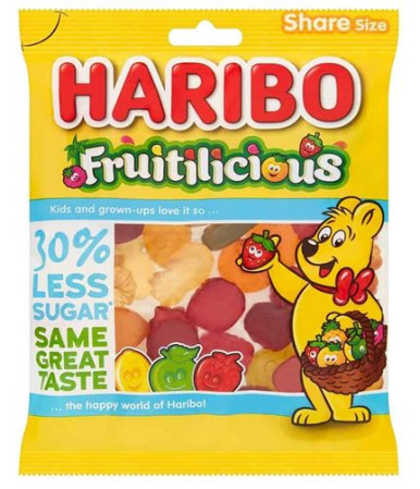 detail Haribo 160g Fruitilicious (36)