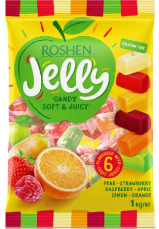 chi tiết Roshen Jelly candy želé s ovocnou příchutí 1kg (10)