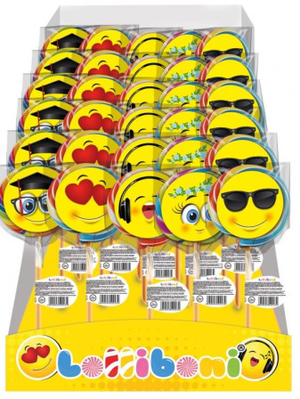 chi tiết Lolliboni lízátko 30g Smile faces (50)