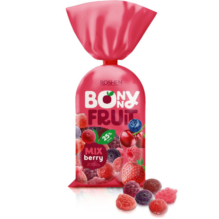 chi tiết Roshen Bonny Fruit 200g želé Berry mix (18)