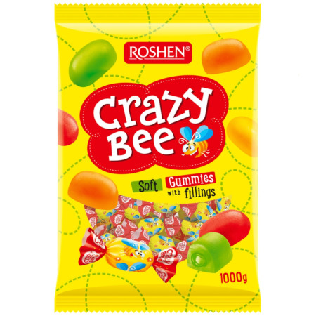 chi tiết Roshen 1kg Crazy Bee Fruity ovocné plněné želé (9)
