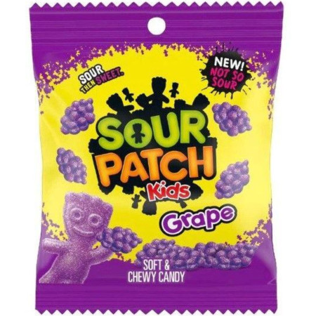 detail Sour Patch Kids USA sáček 101g Grape (12)