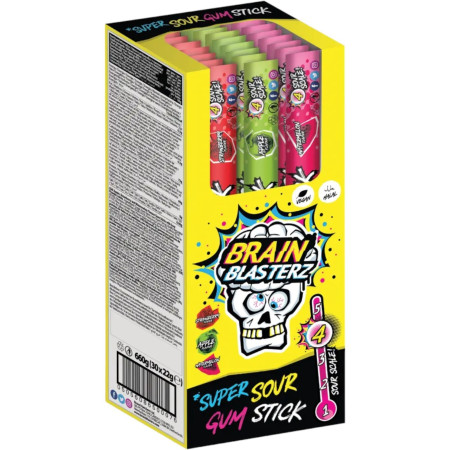 detail Brain Blasterz Super Sour Gum Stick 22g (30)