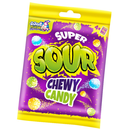 chi tiết Sweet Flash Candy 60g Super Sour Chewy Candy (24)