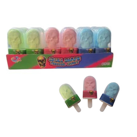 chi tiết Skull Pressed Candy 7g ovocné lizátko z komprimátu (30) H