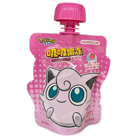 detail Yizhi Jelly Pokemon Kapsička 80g Strawberry tekuté želé / pudding (thach nuoc) (