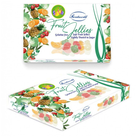 detail Sweetworld Fruit Jellies 200g kyselé želé posypané cukrem (24)