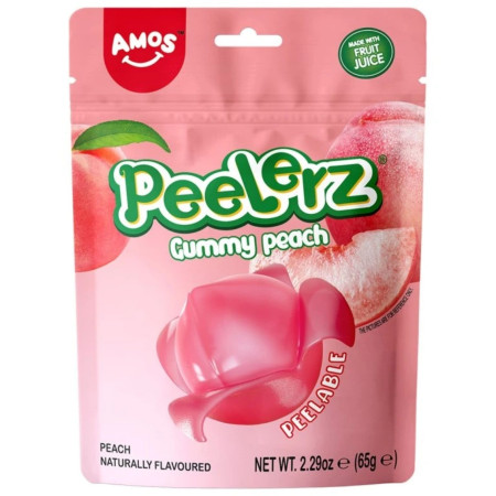detail Amos Peelerz želé 65g Gummy Peach (36)