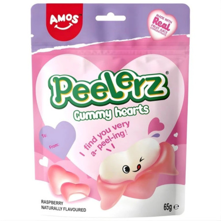 detail Amos Peelerz želé 65g Gummy Hearts (36)