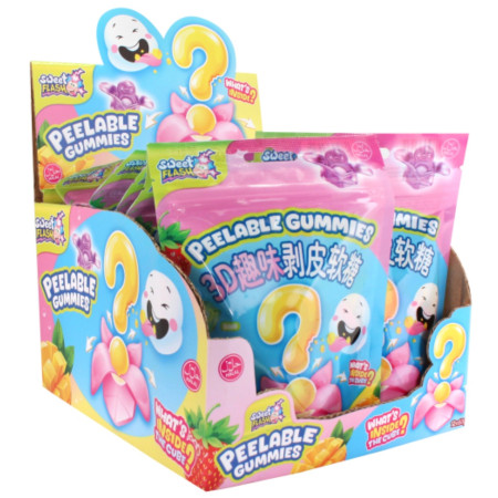detail Sweet Flash Peelable Gummies 60g vylupovací želé bonbóny s ovocnou (12)