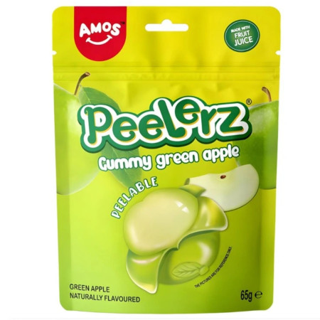 detail Amos Peelerz želé 65g Gummy Green Apple (36)