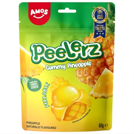 detail Amos Peelerz želé 65g Gummy Pineapple (36)