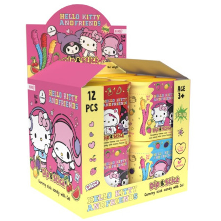 chi tiết ESHOP - Dip & Stick 50g Hello Kitty and Friends želatinové tyčinky s příchutí me