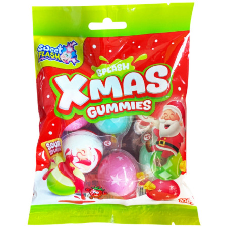 chi tiết Sweet Flash Xmas Gummies 108g želé vánoční se ovocnou šťávou (24)