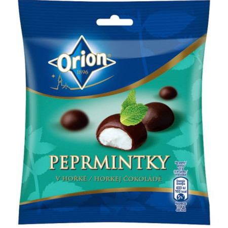 detail Orion Peprmintky v hořké čokoládě 100g (22)