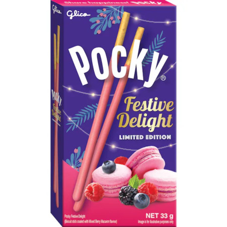 detail Glico Pocky tyčinky 33g Festive Delight (10)