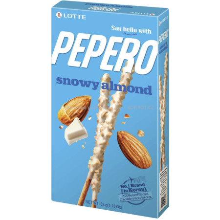 detail Lotte Pepero tyčinky 32g Snowy Almond (10)