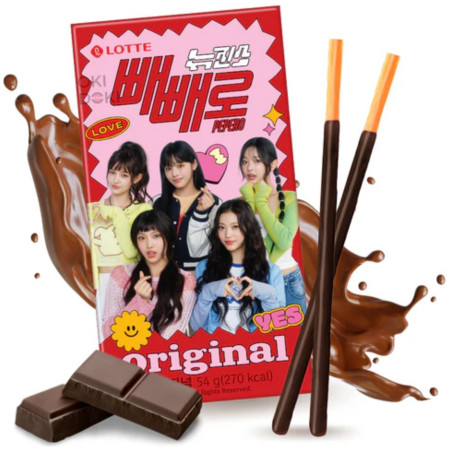 detail Lotte Pepero tyčinky 39g New Jeans Original (40)