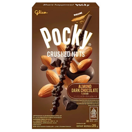 detail Glico Pocky tyčinky 25g Crush Nuts Almond Dark Chocolate (10)